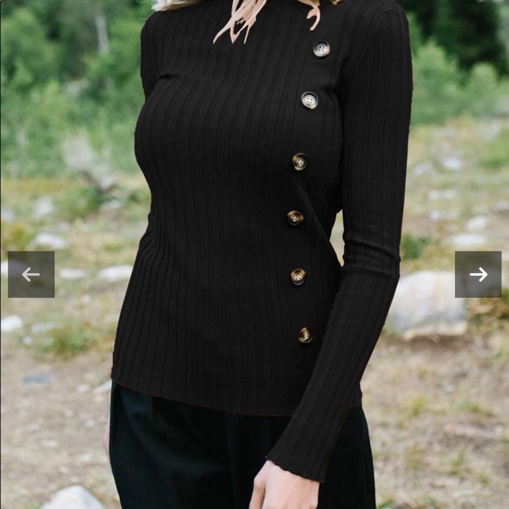 Ribbed long sleeve shirt - Picture 2 of 5